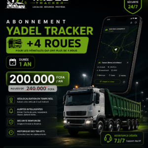 Abonnement Yadel Tracker — +4 roues — 1 an