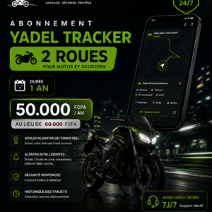 Abonnement Yadel Tracker — 2 roues — 1 an