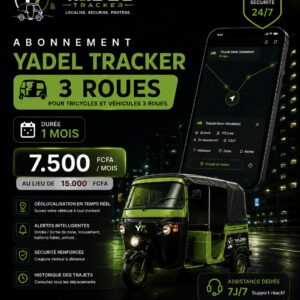 Abonnement Yadel Tracker — 3 roues — 1 mois