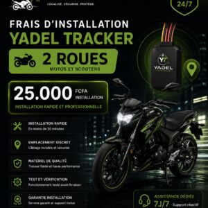 Installation Yadel Tracker — 2 roues (moto)