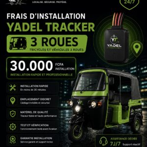 Installation Yadel Tracker — 3 roues (tricycle)