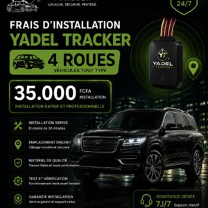 Installation Yadel Tracker — 4 roues (voiture)