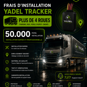 Installation Yadel Tracker — plus de 4 roues (camion/bus)
