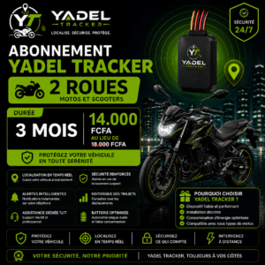Abonnement Yadel Tracker — 2 roues — 3 mois
