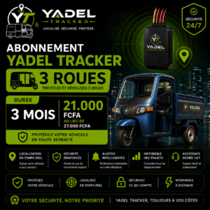Abonnement Yadel Tracker — 3 roues — 3 mois