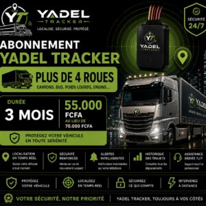 Abonnement Yadel Tracker — +4 roues — 3 mois