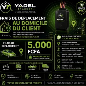 Déplacement à domicile — installation Yadel Tracker